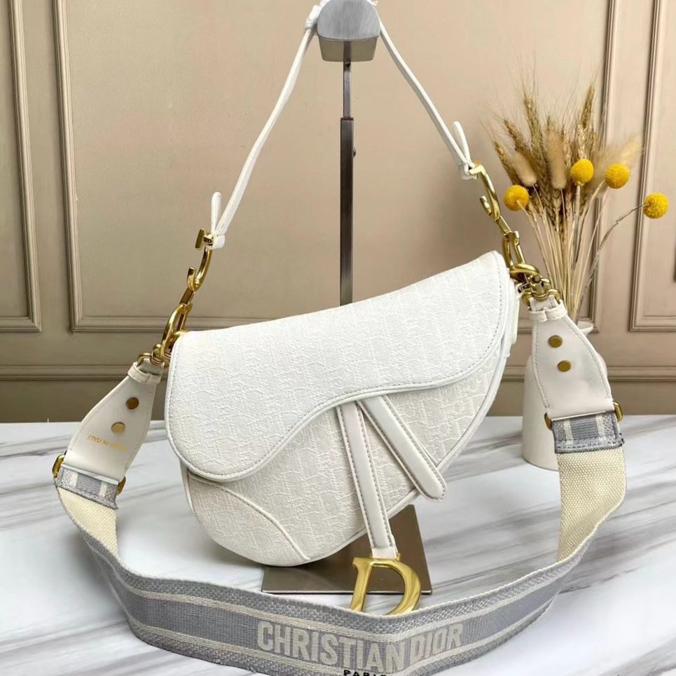 Gold Hardware Christian Dior Saddle Tasche CHRISTIAN DIOR Oblique