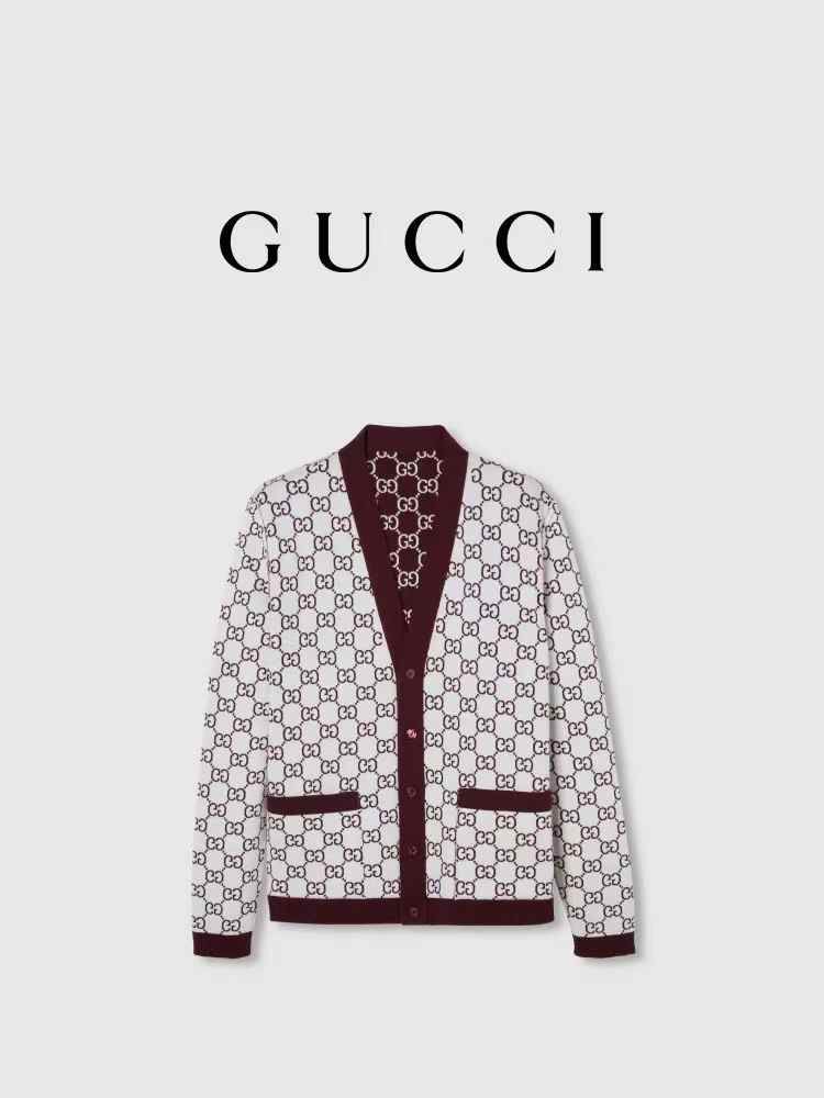 Gucci Women's Wool jacquard cardigan