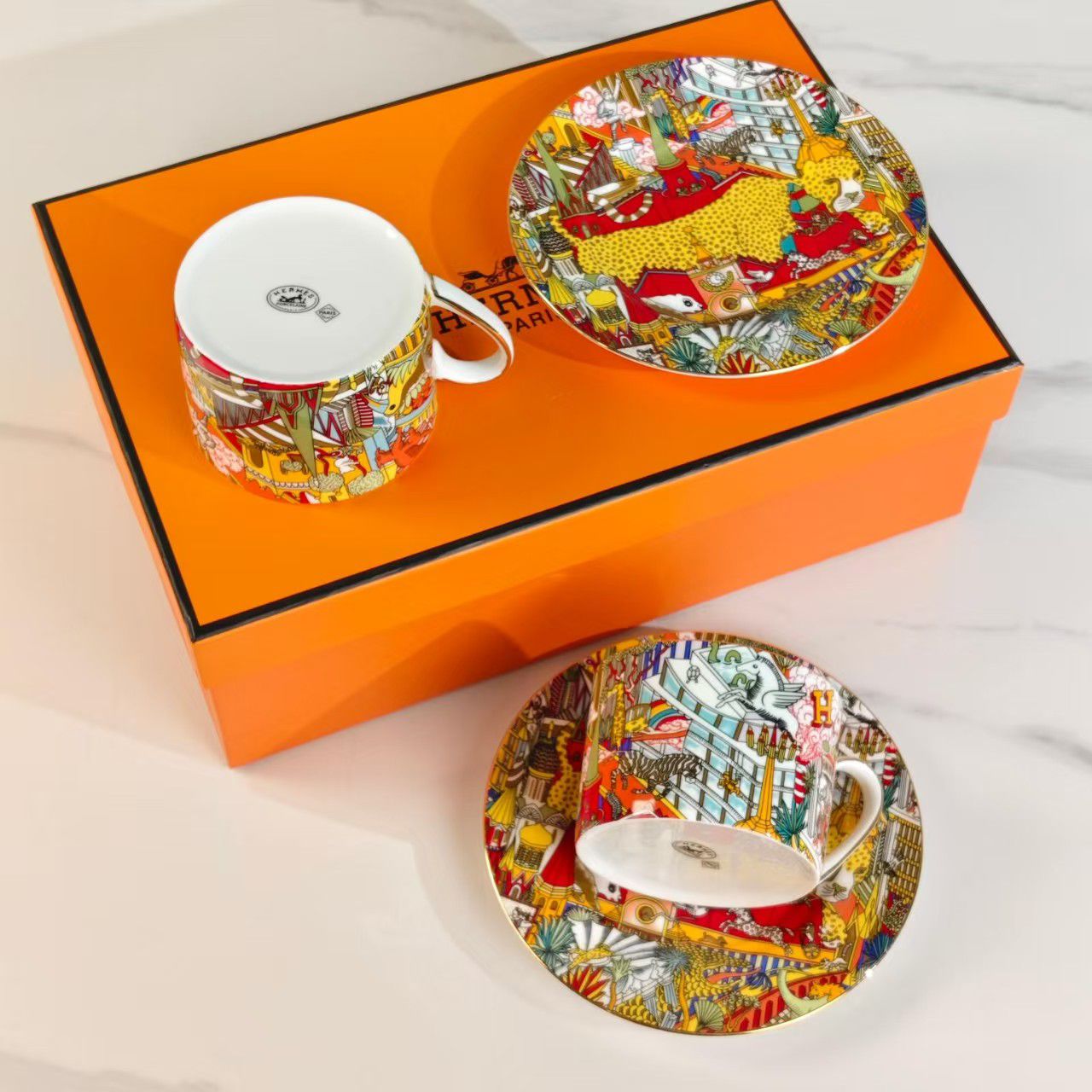 Hermes Cup & Plate Set