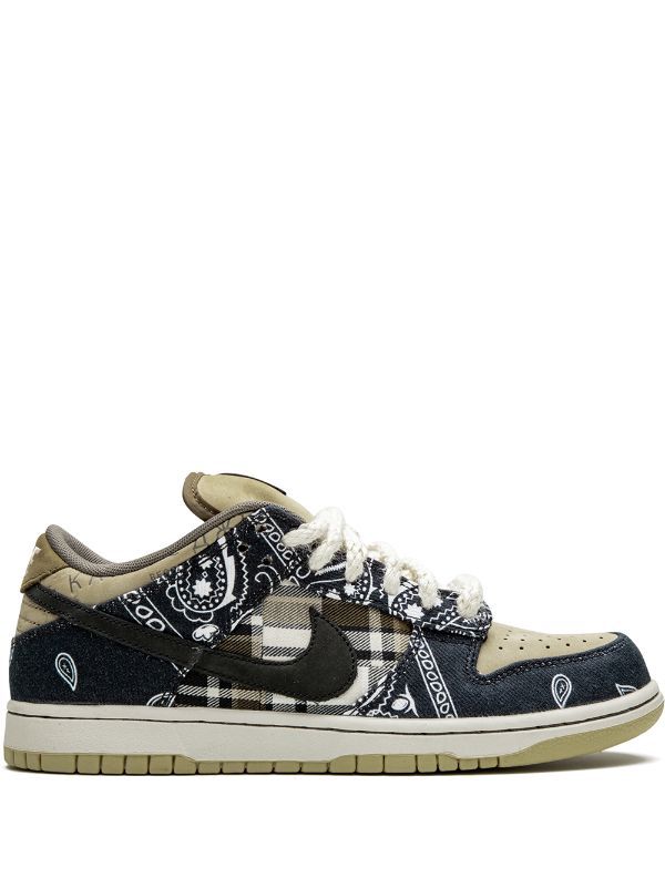 Side view of Nike SB Dunk Low Travis Scott sneaker