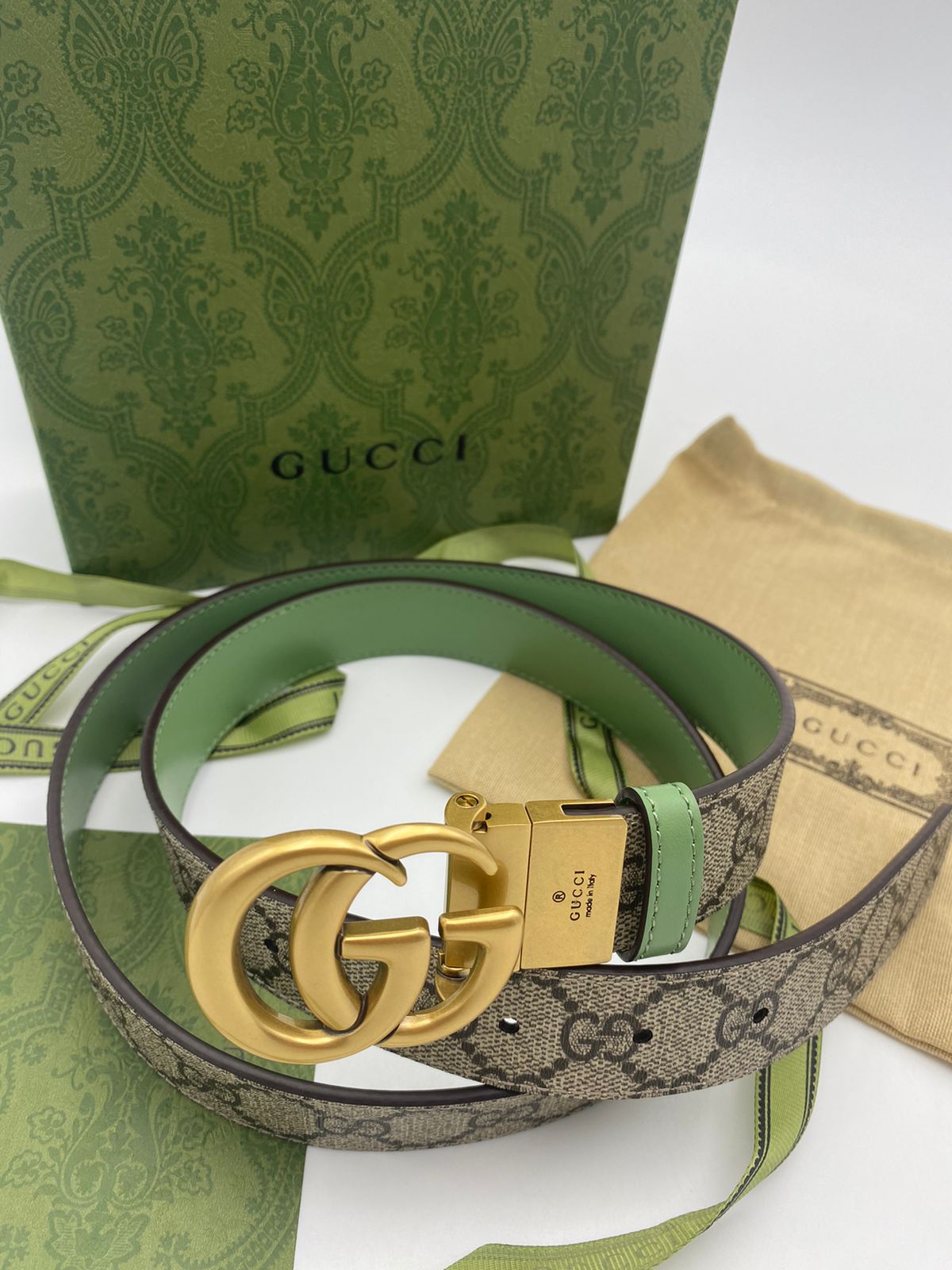 GUCCI GG Supreme Reversible Belt - Aone Brands Dubai