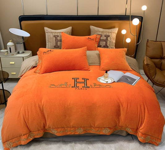 Hermes King Size Bedsheet