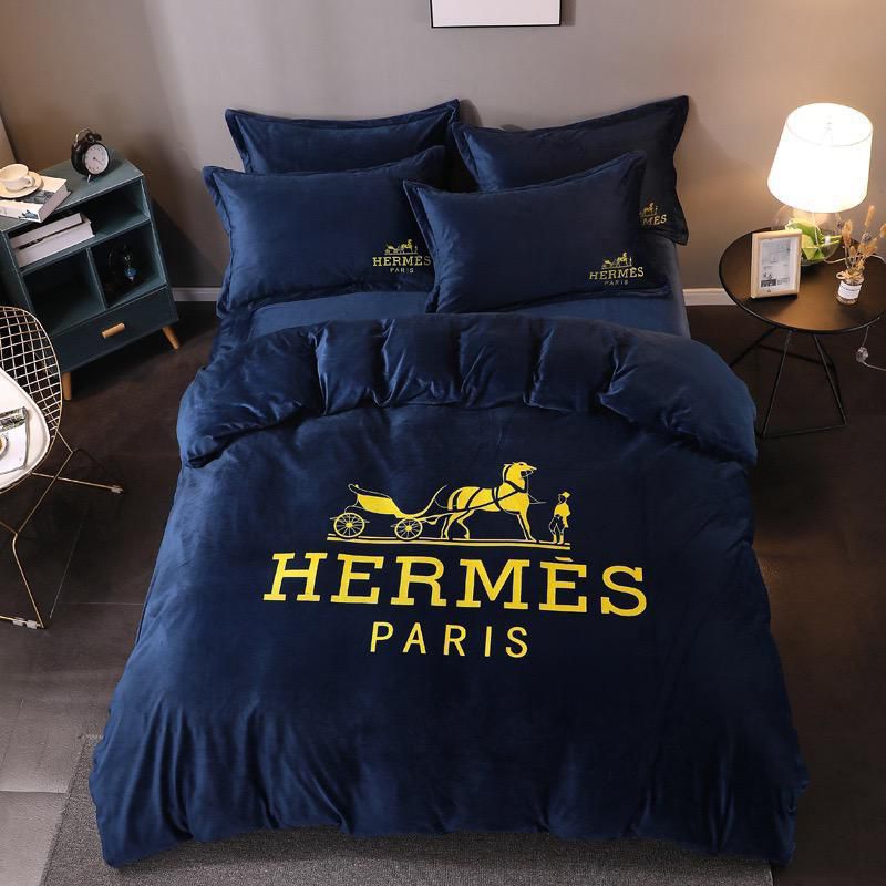 Hermes King Size Bedsheet