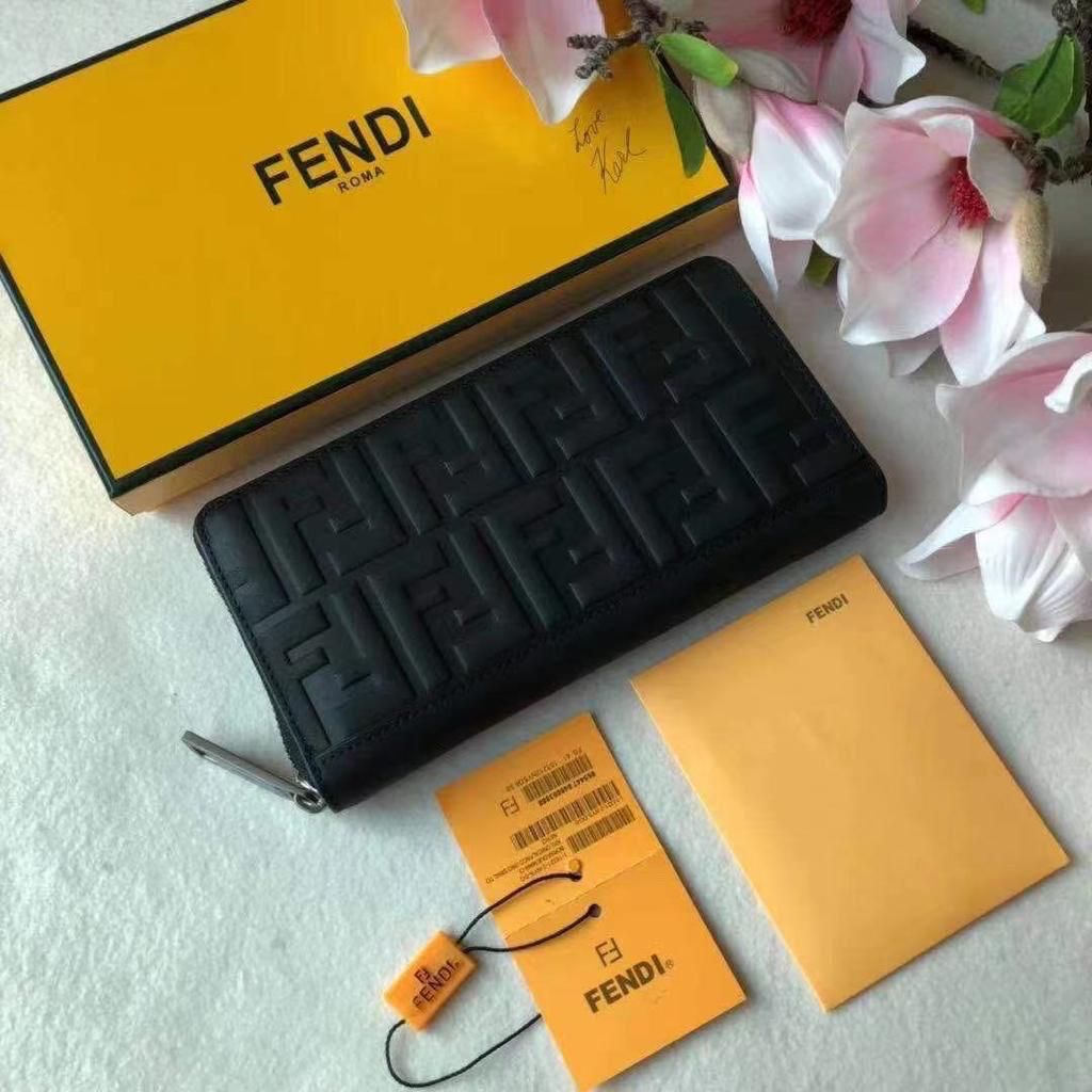 Fendi wallet embossed pattern - Aone Brands Dubai