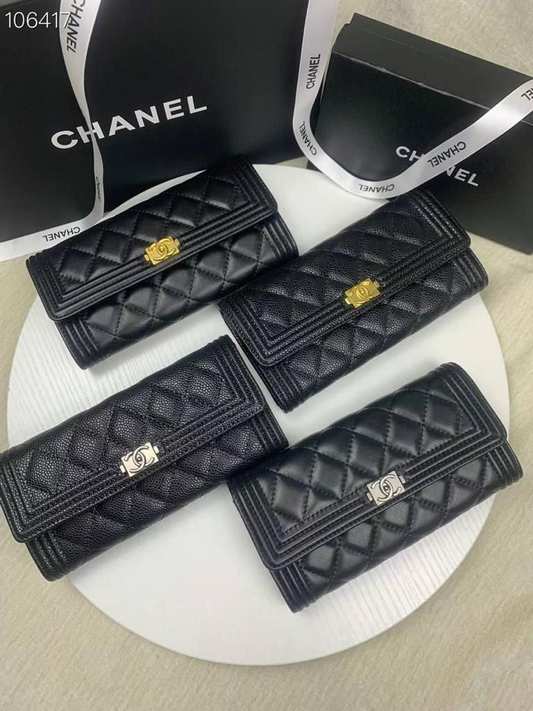 Chanel Black Long Wallet - Aone Brands Dubai