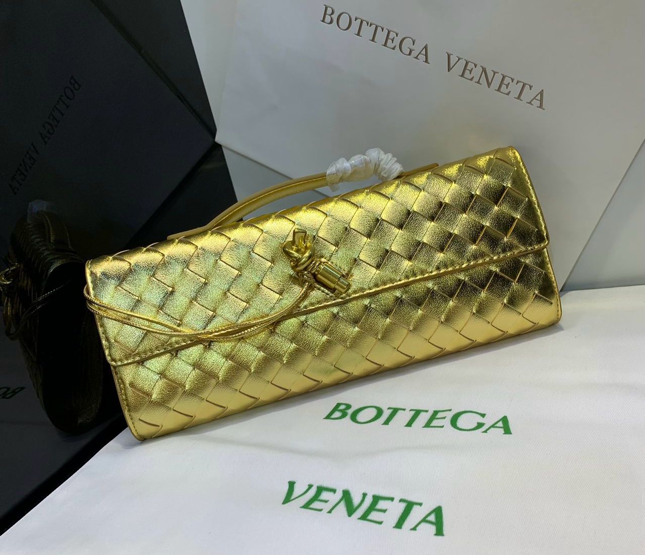 Bottega Veneta Andiamo Long Clutch Bag