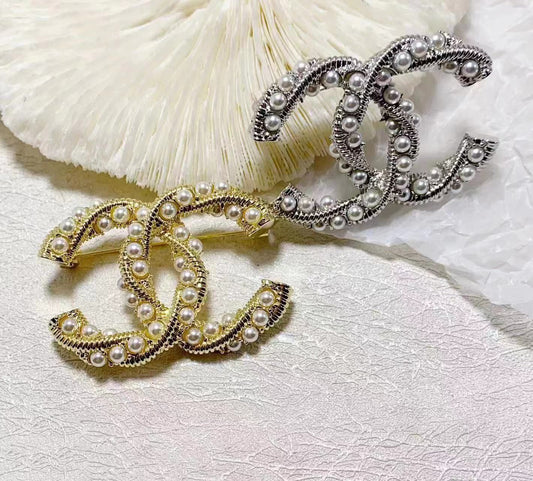 Channel Signature Brooch