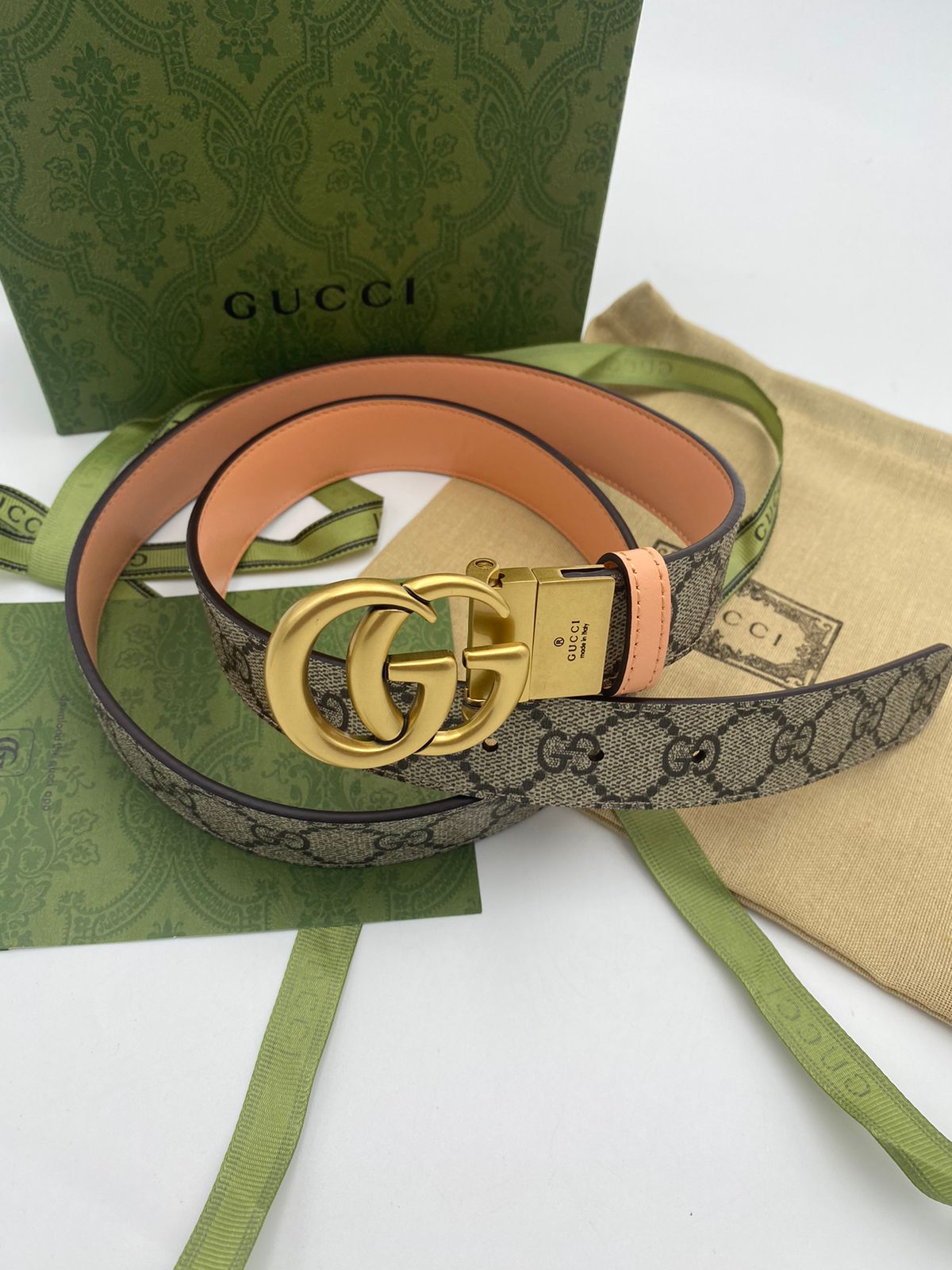 GUCCI GG Supreme Reversible Belt - Aone Brands Dubai