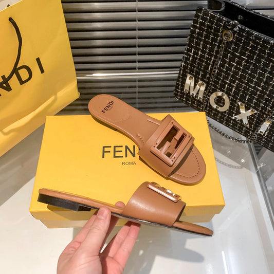 Fendi Women Signature Slippers - Aone Brands Dubai