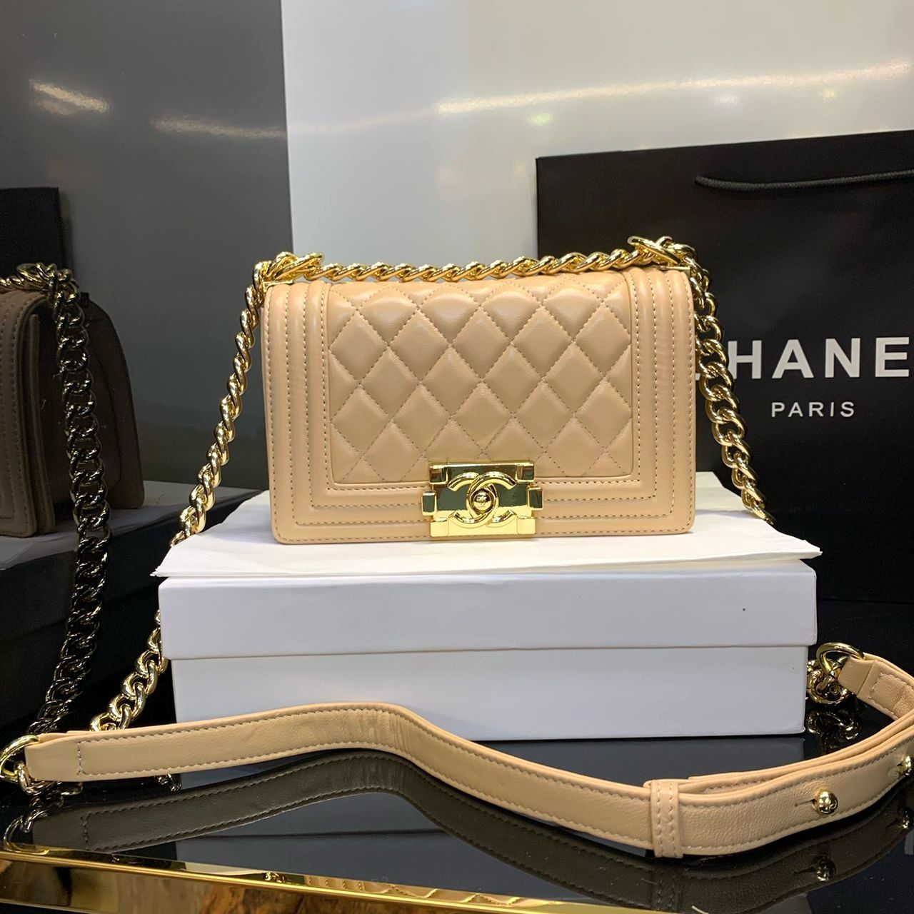 CHANEL Medium Size Chain Bag