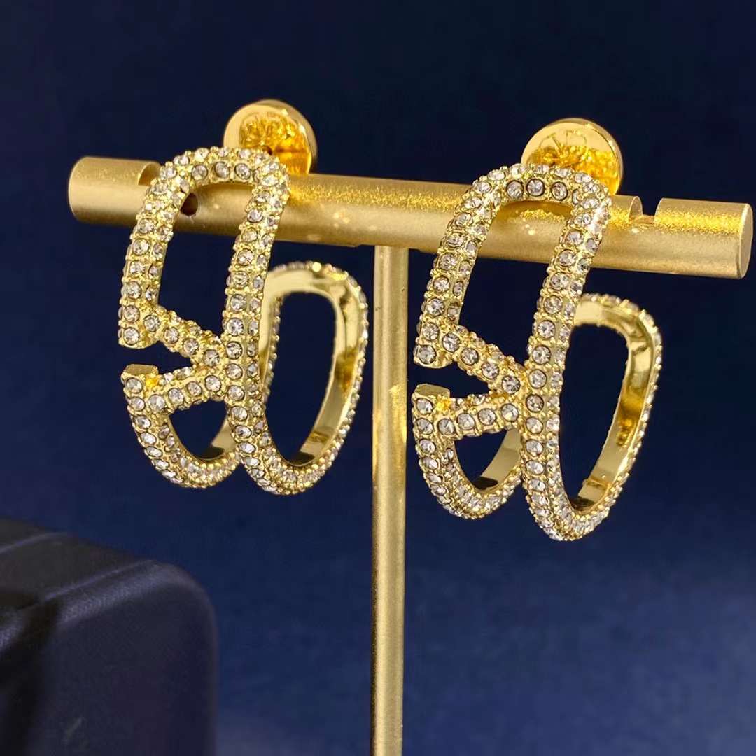 Luxury Gold Earrings - Aone Brands Dubai