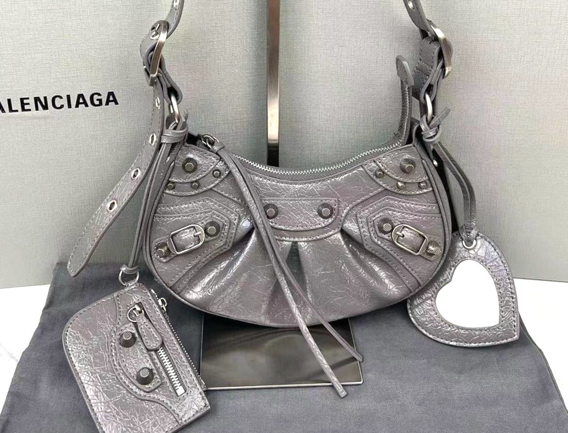 Balenciaga XS Le Cagole Leather Shoulder Bag