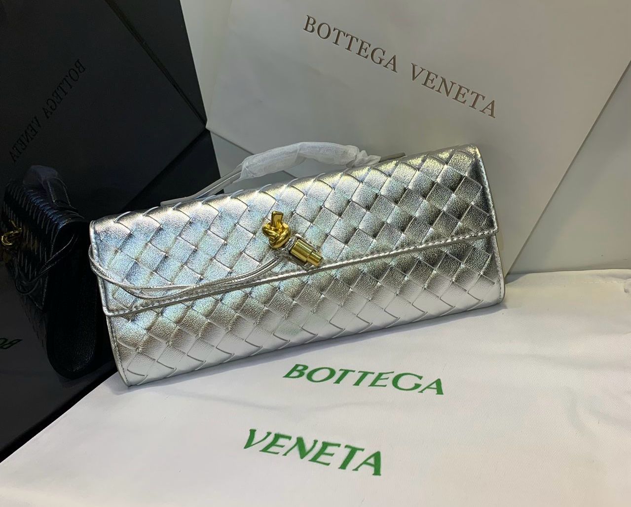 Bottega Veneta Andiamo Long Clutch Bag