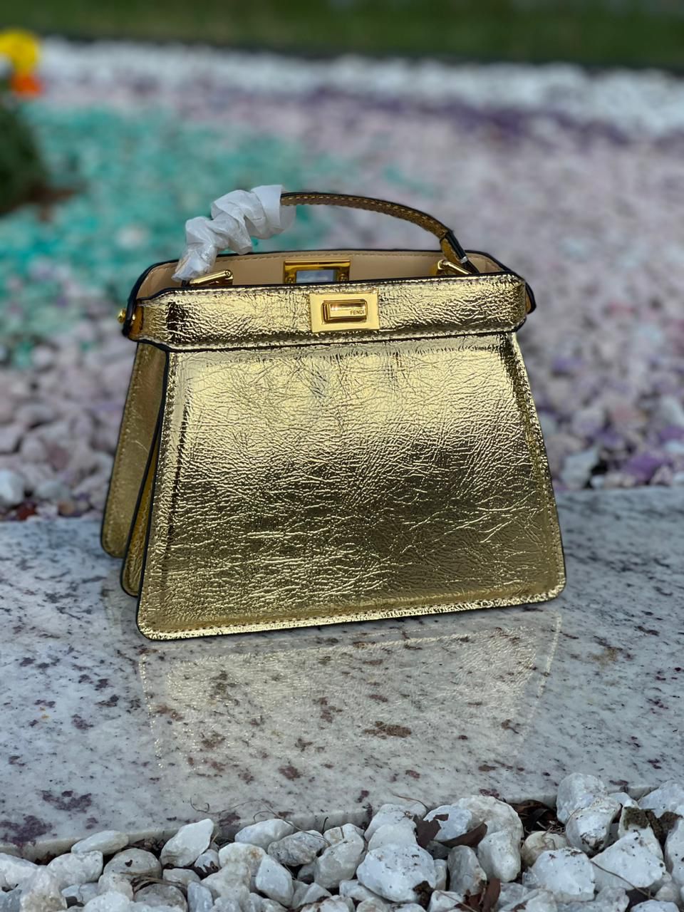 Fendi Peekaboo Leather Bag - Aone Brands Dubai