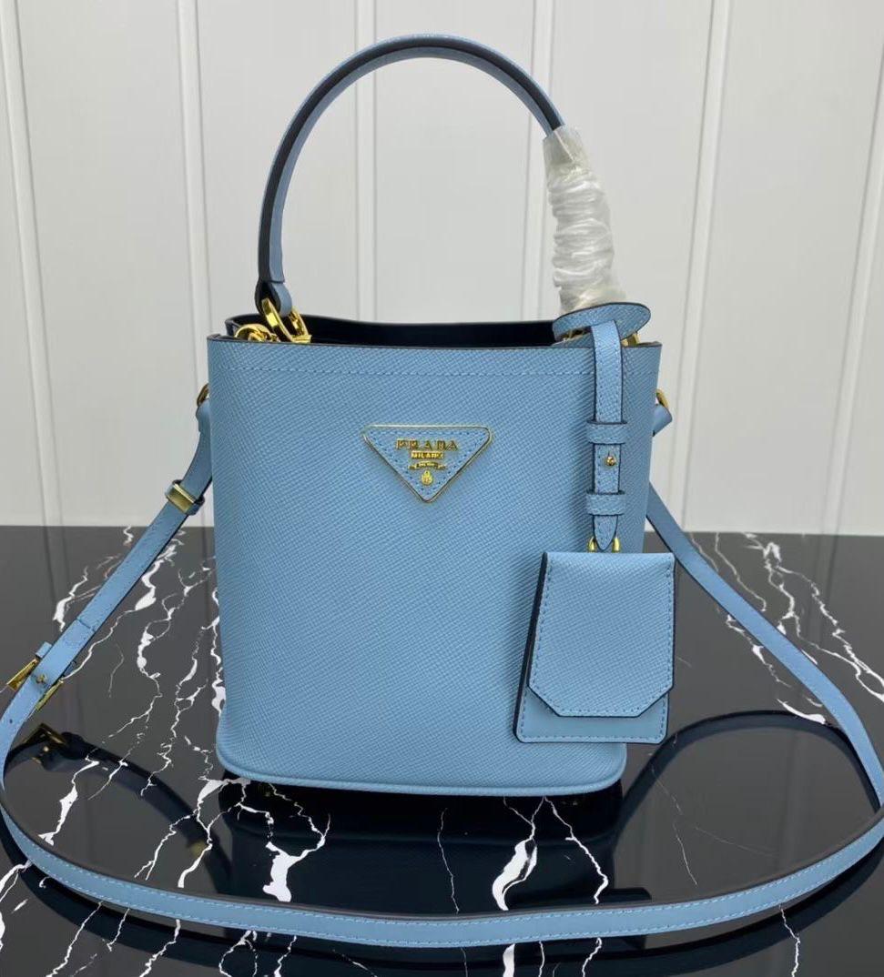 Prada Embossed Bucket Bag