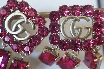 GUCCI Pink Crystal Earrings