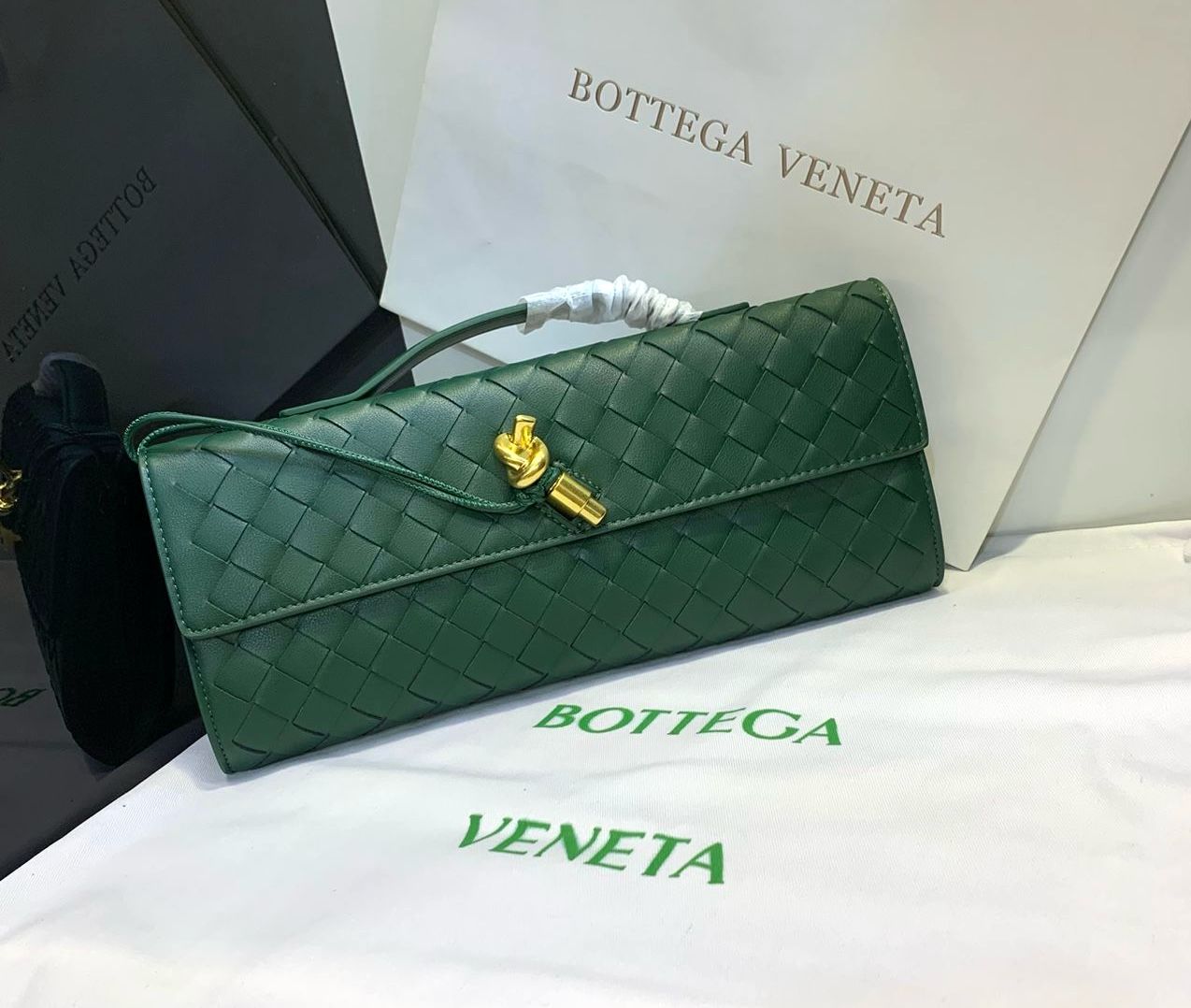 Bottega Veneta Andiamo Long Clutch Bag