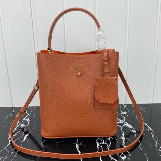 Prada Embossed Bucket Bag