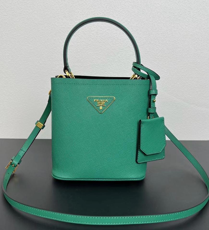 Prada Embossed Bucket Bag