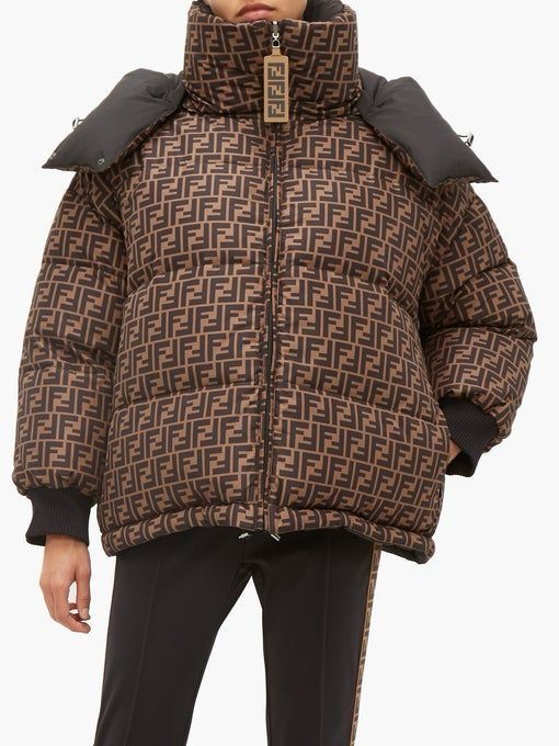 Fendi Reversible Printed Quilted Shell Down Bomber Jacket - Aone Brands Dubai