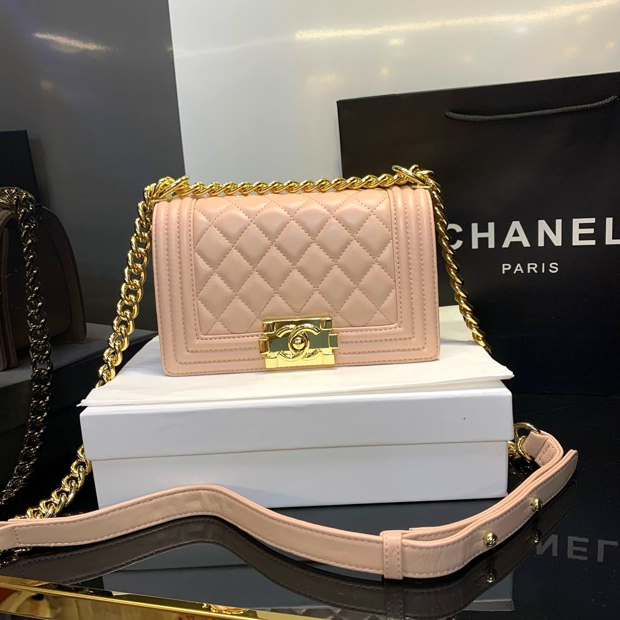 CHANEL Medium Size Chain Bag