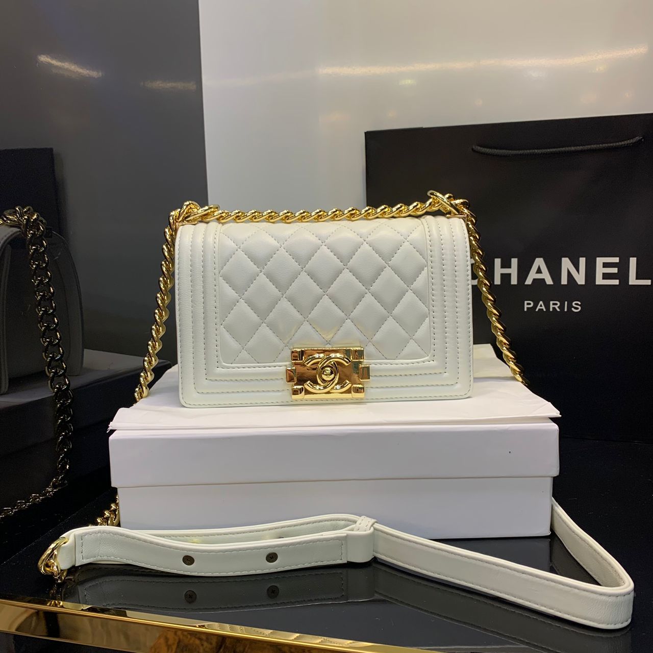 CHANEL Medium Size Chain Bag