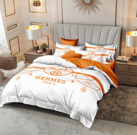 Hermes Bed Sheet Set