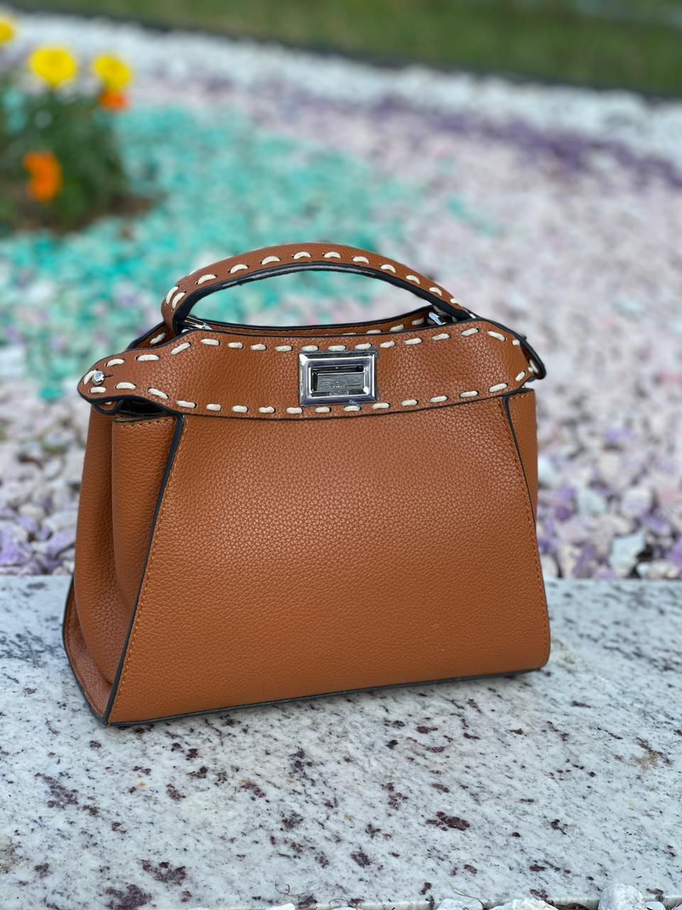 Fendi Peekaboo Leather Bag - Aone Brands Dubai