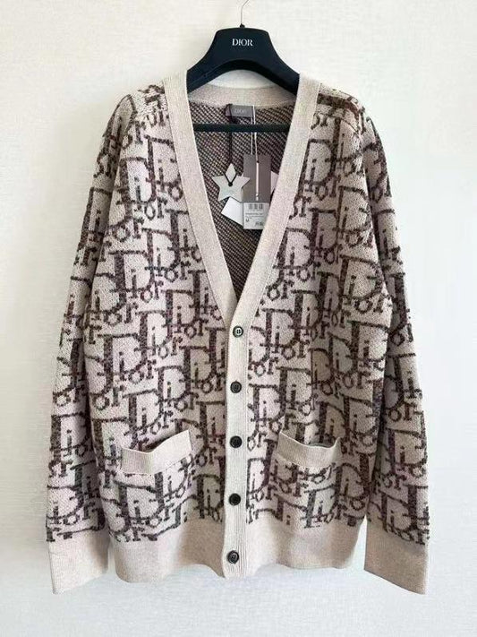 DIOR OBLIQUE CARDIGAN Wool Jacquard - Aone Brands Dubai