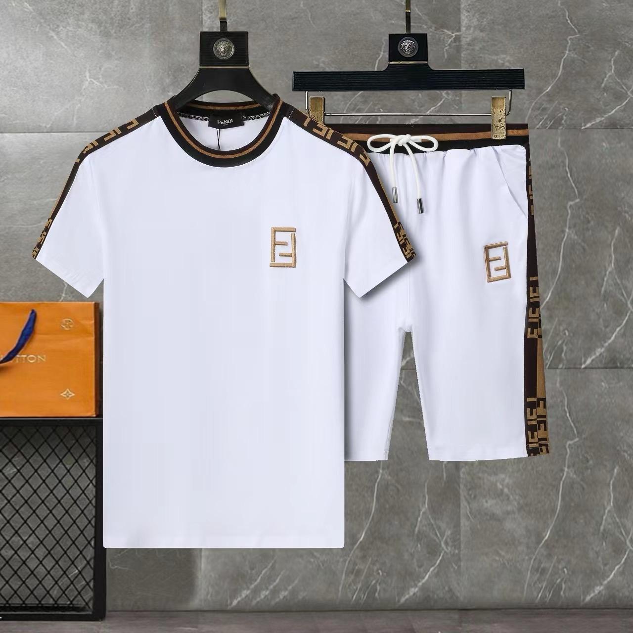 Fendi T-shirt Shorts for Men's