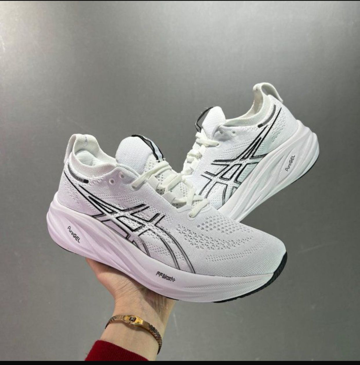 Asics Gel White Sneakers - Aone Brands Dubai