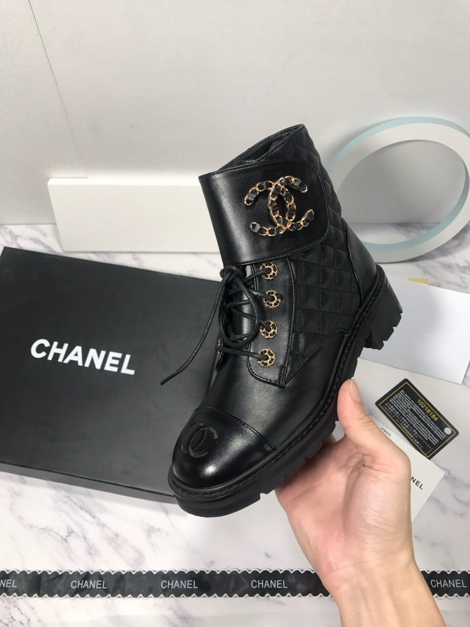 Chanel Black Quilted Leather Boots - Aone Brands Dubai