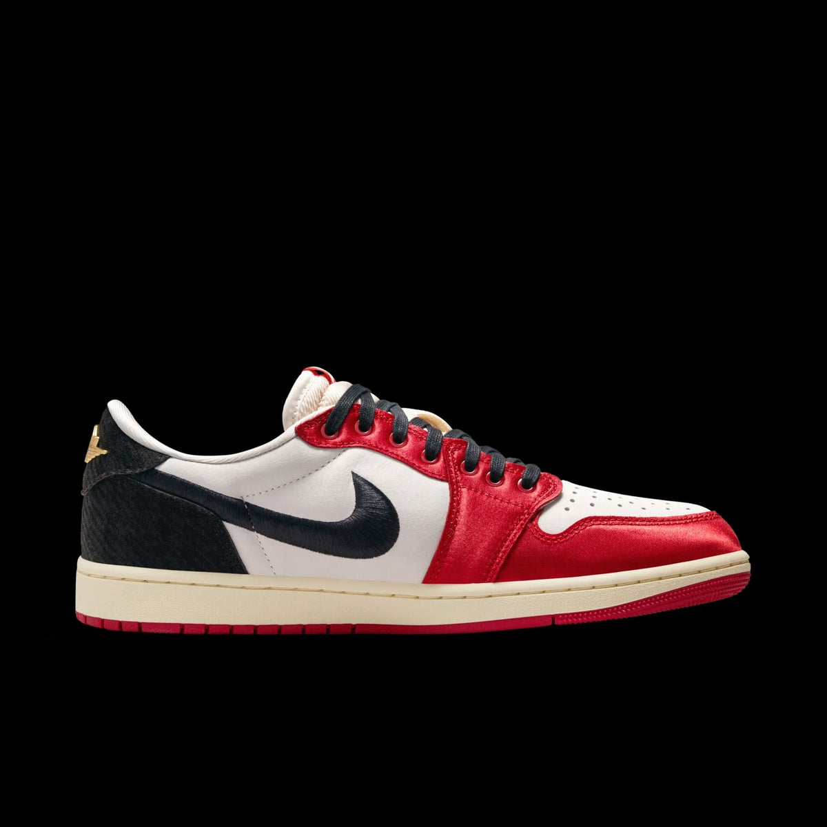 Air Jordan 1 Low OG x Trophy Room in Sail and Varsity Red