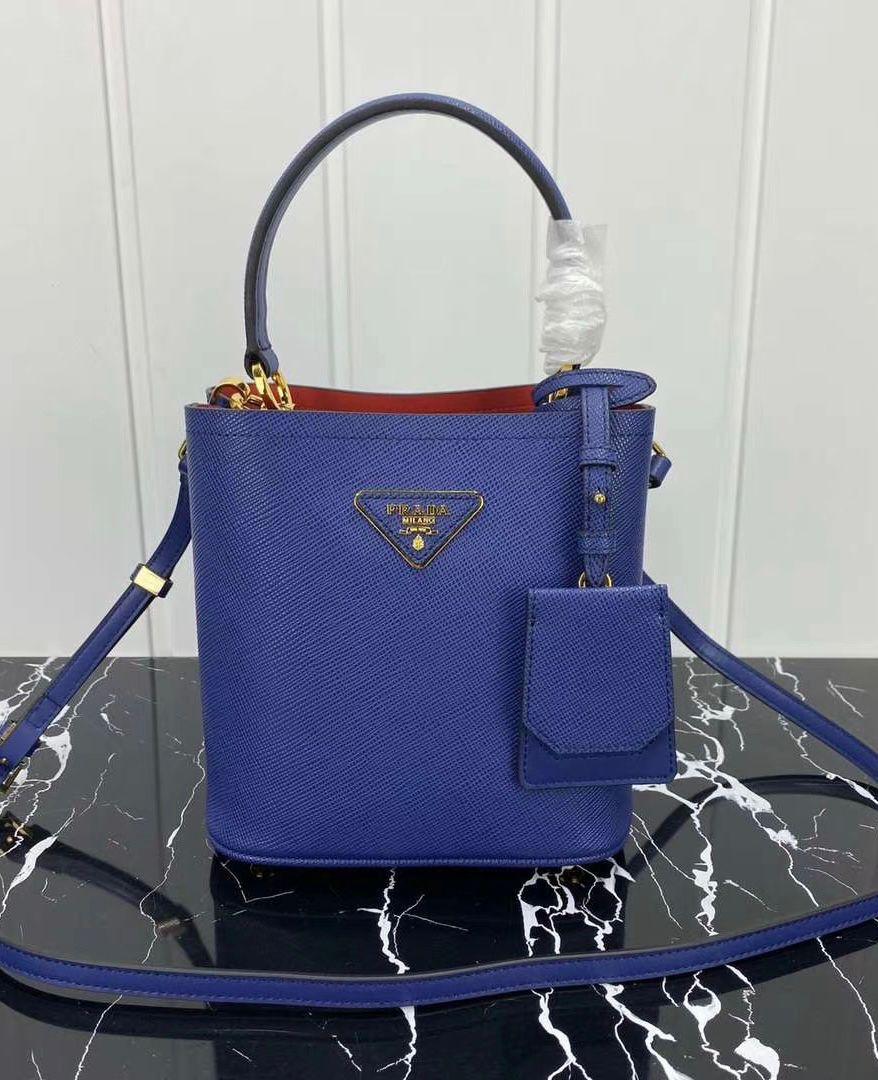 Prada Embossed Bucket Bag