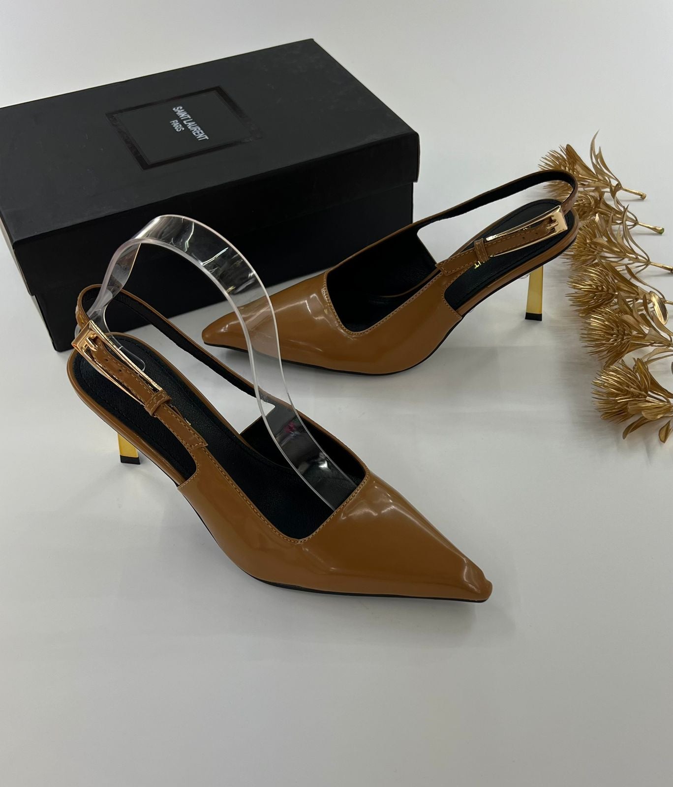 Saint Laurent YSL Women Lee Slingback Pumps