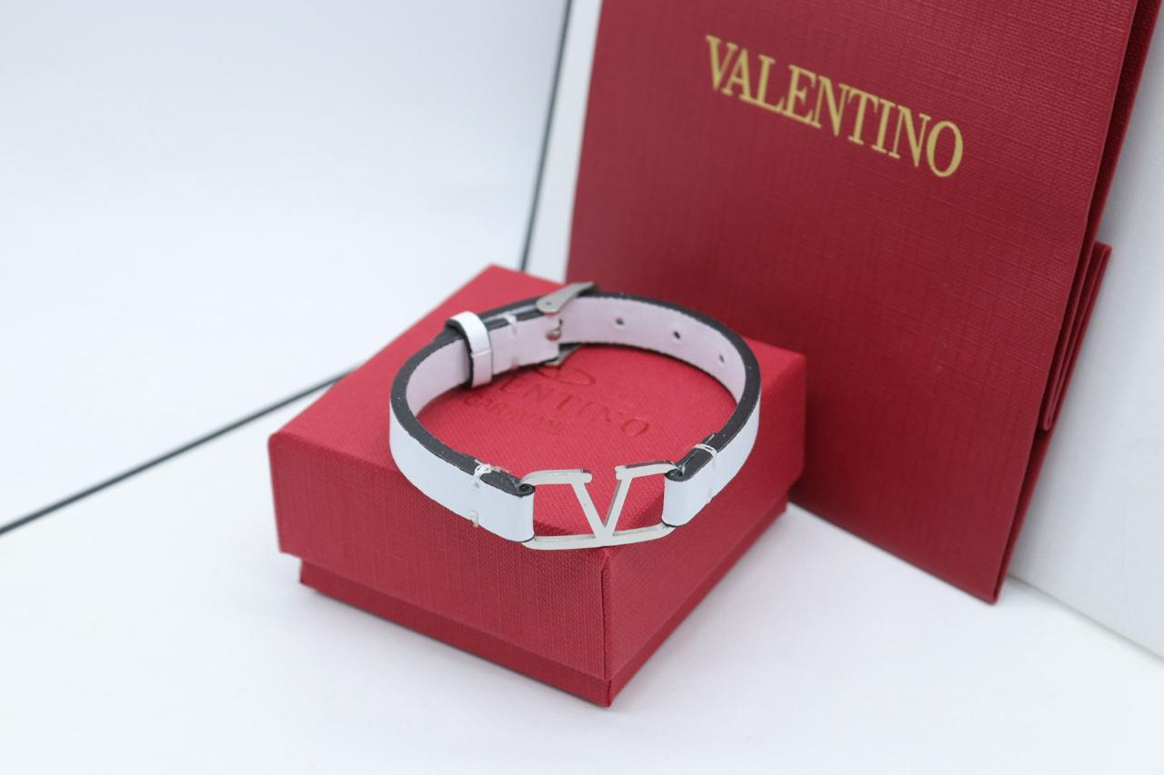 Valentino Signature Men's Leather Bracelet