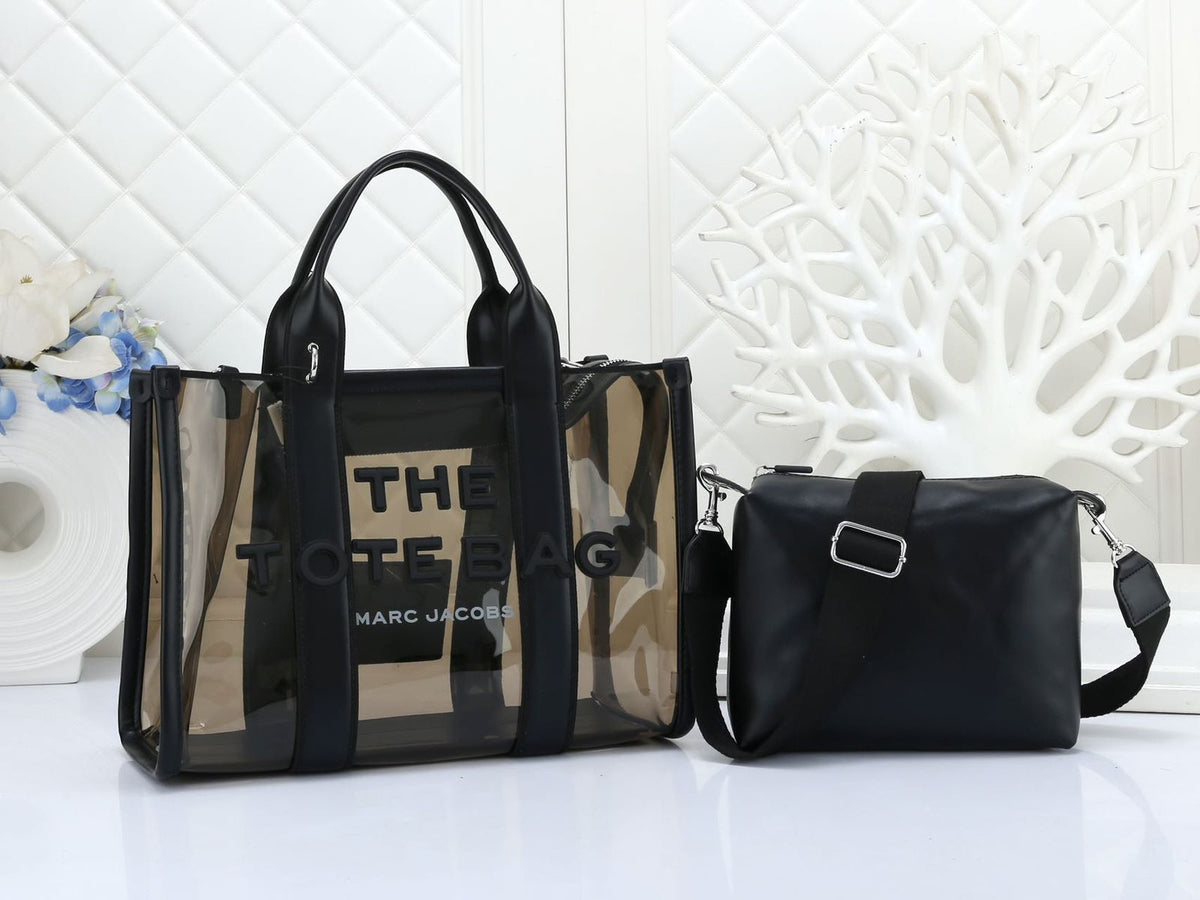 Black Marc Jacobs style tote bag for women