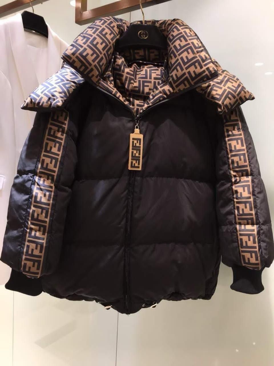 Fendi Reversible Printed Quilted Shell Down Bomber Jacket - Aone Brands Dubai