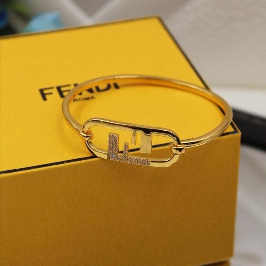 Fendi Women O Lock Bracelet Gold - Aone Brands Dubai