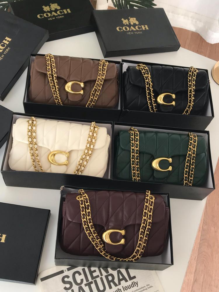 Coach women’s quilted bags in multiple colours