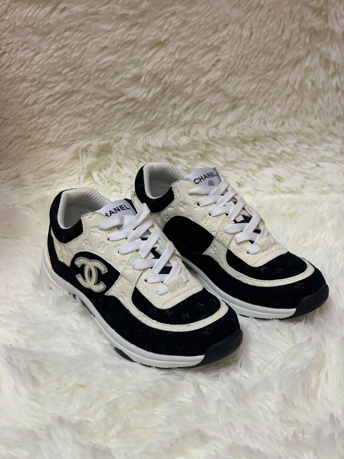 Chanel Women's CC All Over Print Low - Aone Brands Dubai