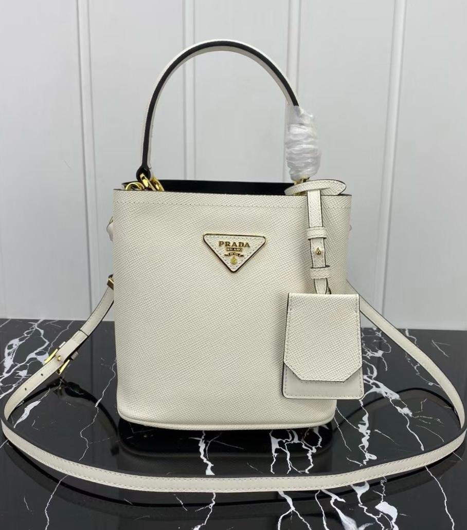 Prada Embossed Bucket Bag