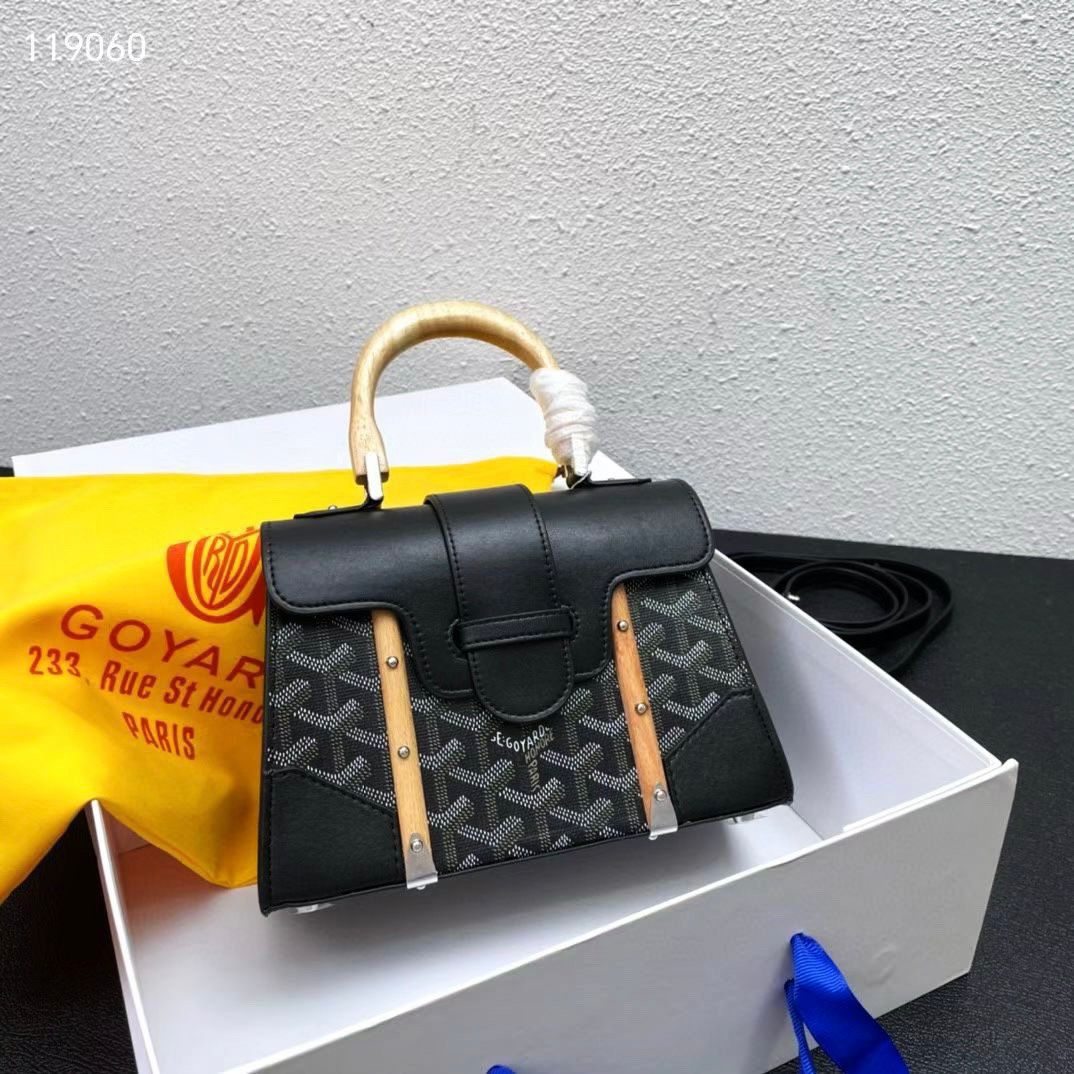 Black Goyard structured handbag