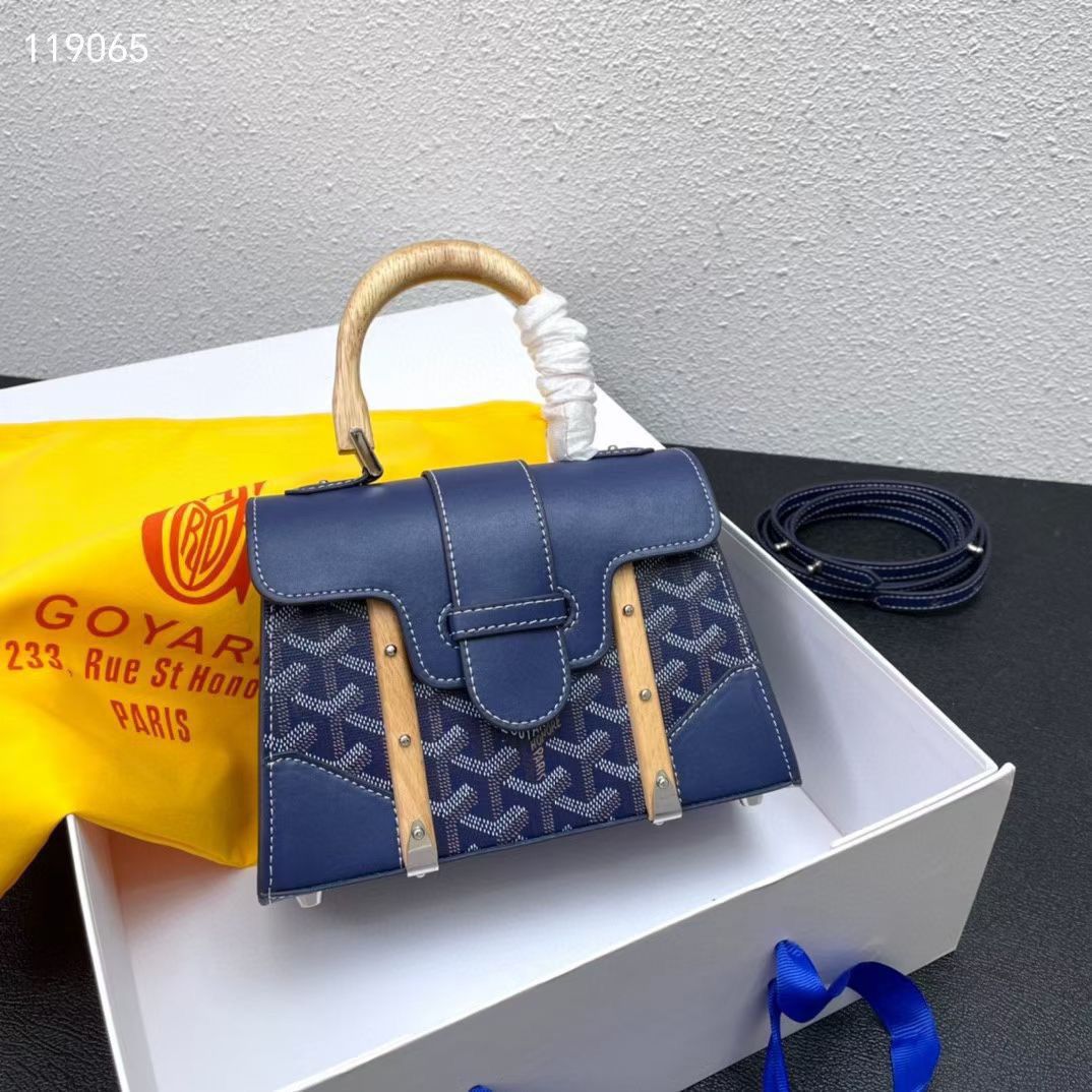 Blue Goyard shoulder bag for women