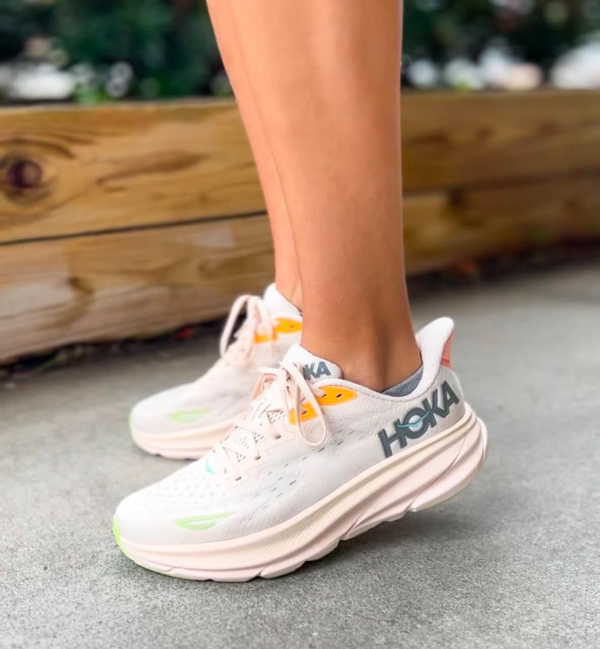 HOKA Bondi 9 Vanilla Birch sneakers at Aone Brands Dubai