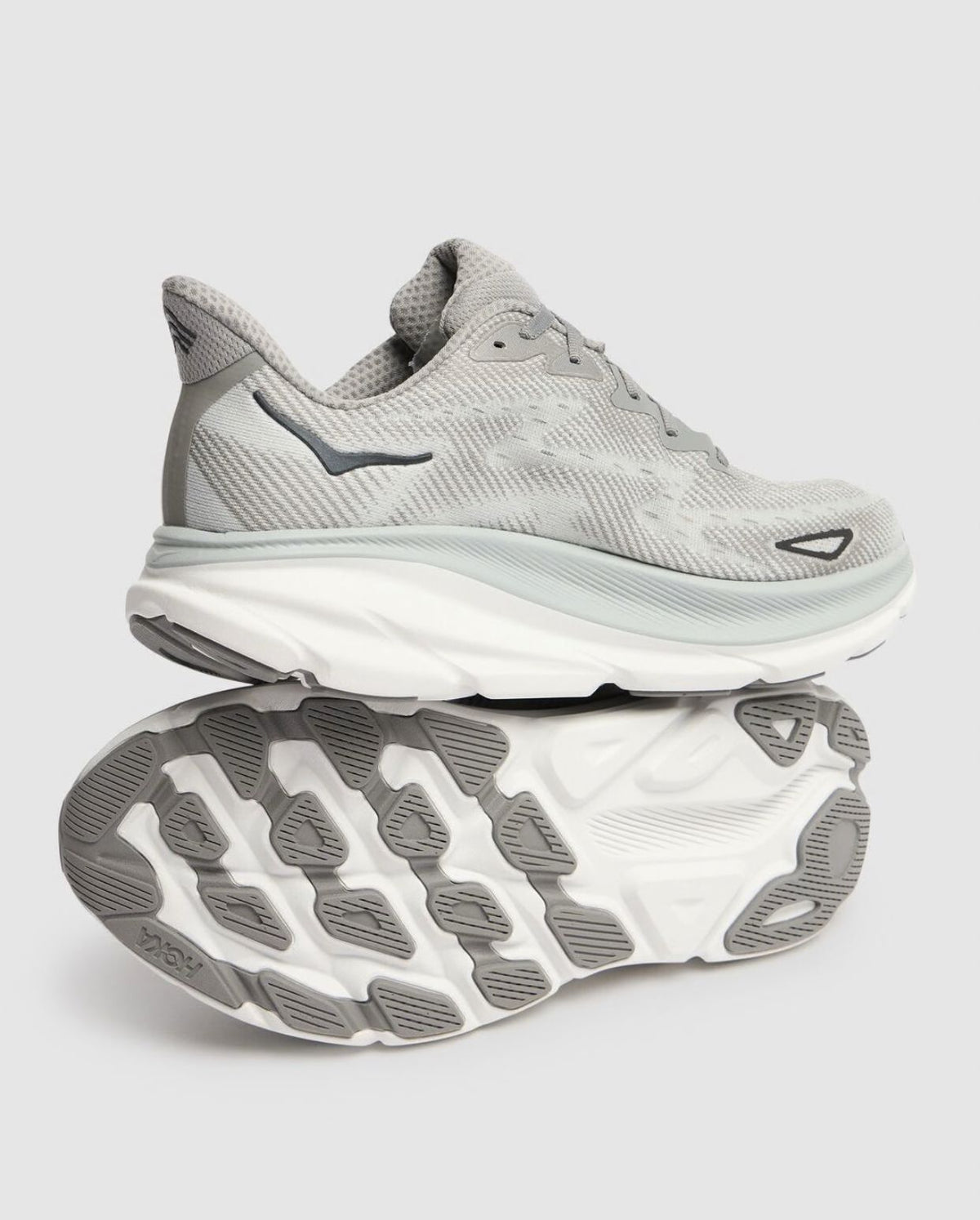 HOKA Clifton 9 Nimbus Cloud White sneakers outsole view