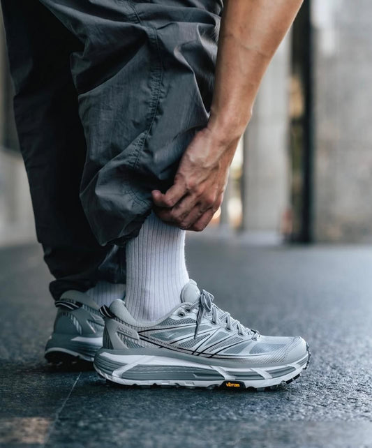 HOKA Mafate Speed 2 Stellar Grey Galactic Grey sneakers at Aone Brands Dubai