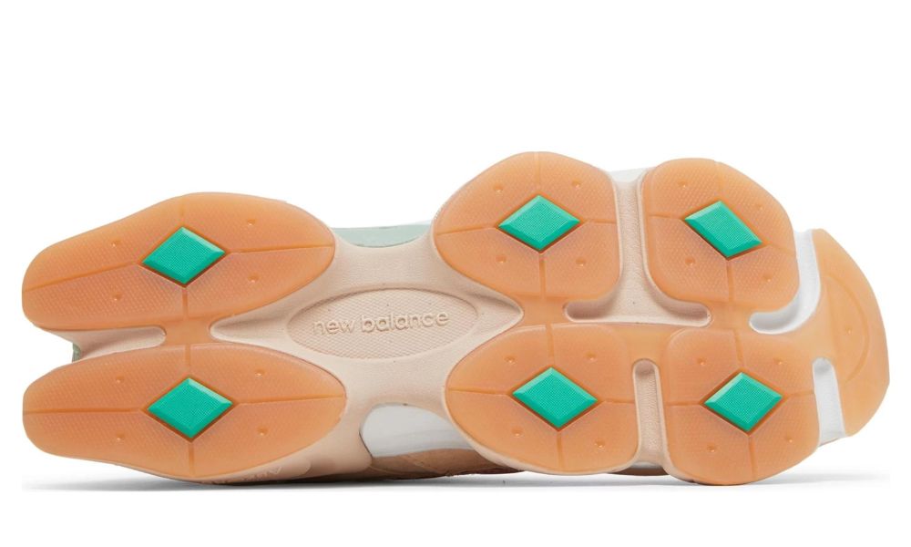 Joe Freshgoods New Balance 9060 Penny Cookie Pink outsole view