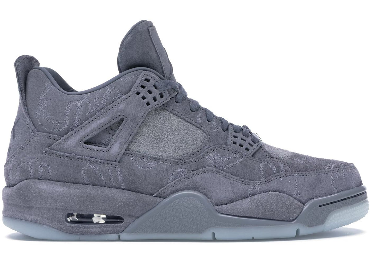KAWS x Air Jordan 4 Cool Grey sneaker side profile