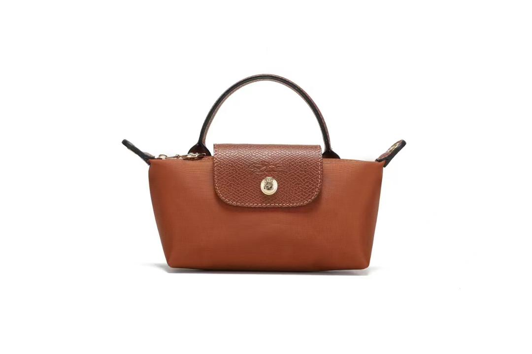 Brown Longchamp women’s mini crossbody bag